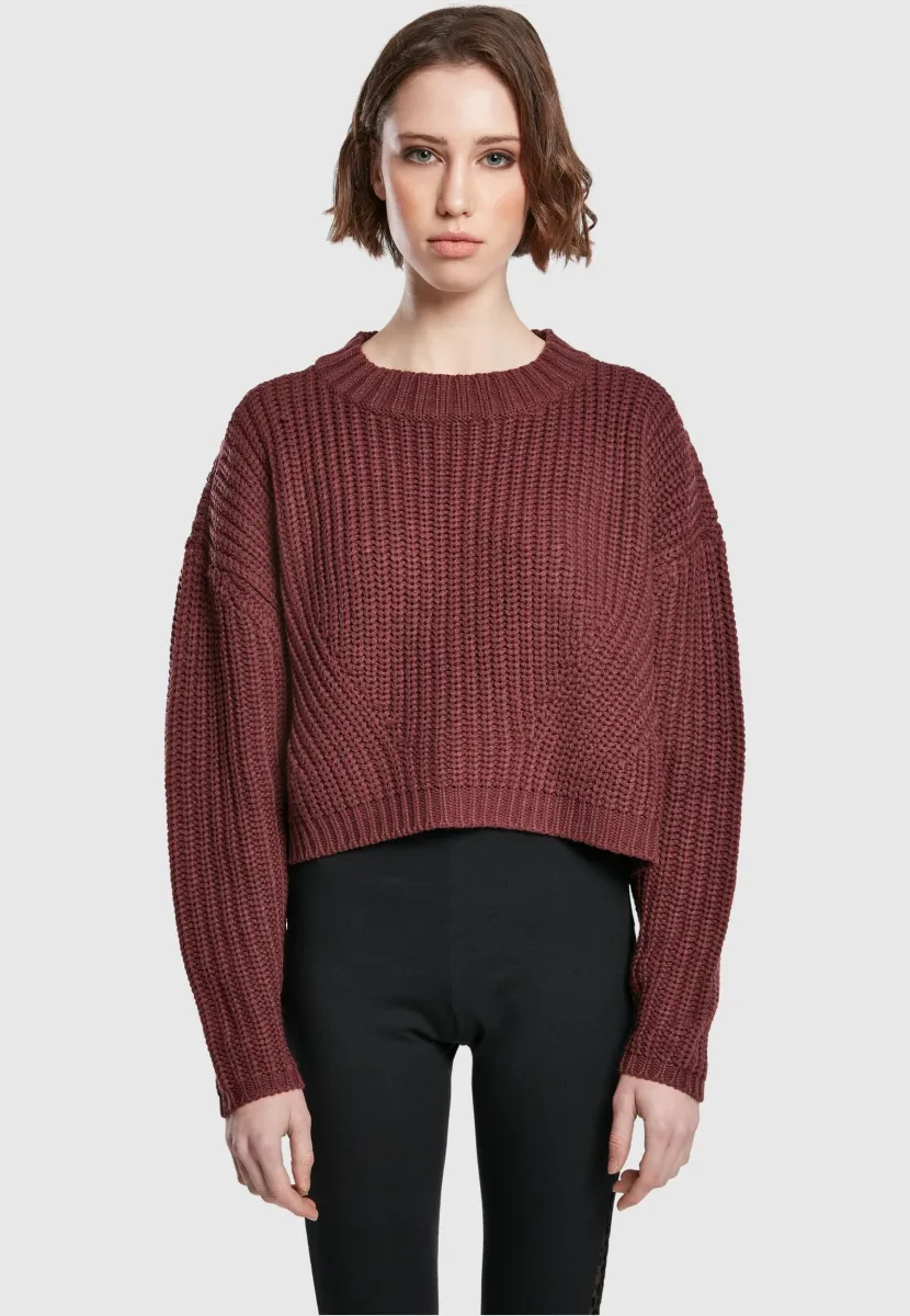 WIDE OVERSIZE  - Strickpullover - cherry