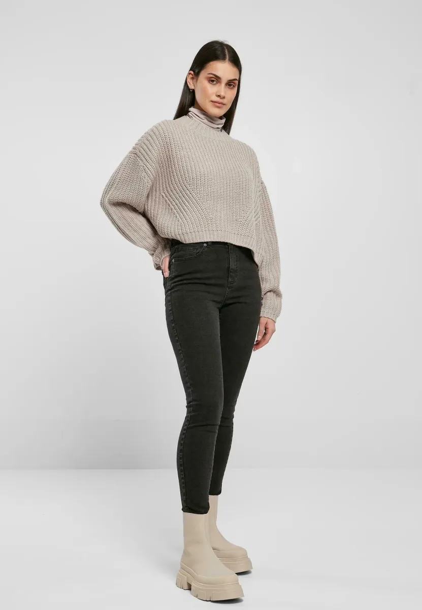 WIDE OVERSIZE  - Strickpullover - warmgrey