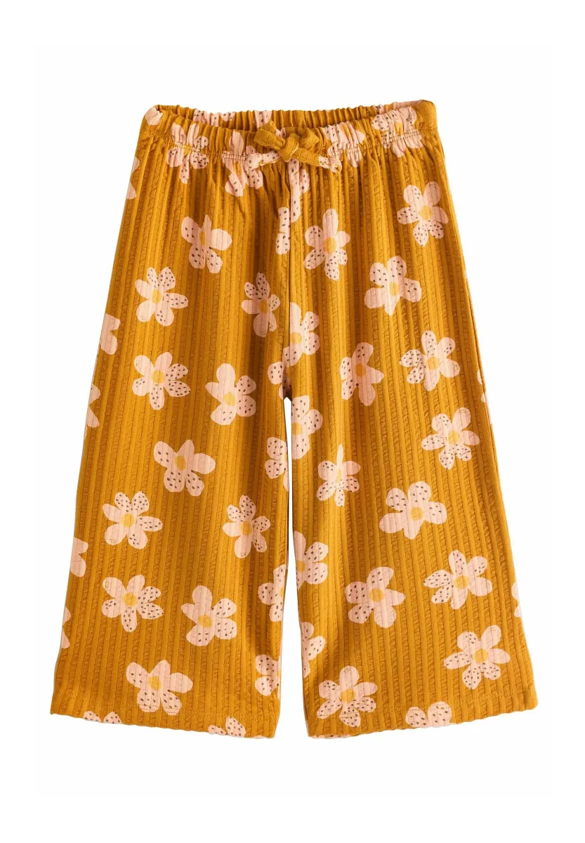 WIDE - Stoffhose - brown flower