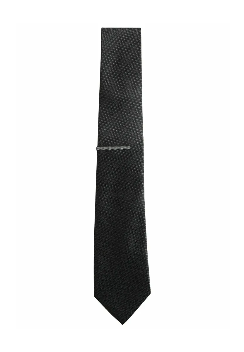 WIDE TEXTURED - Krawatte - black