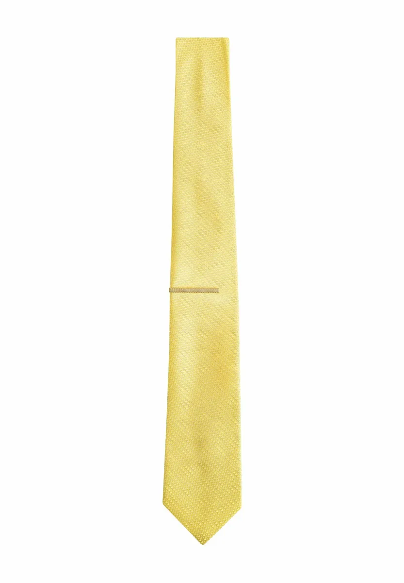 WIDE TEXTURED - Krawatte - yellow