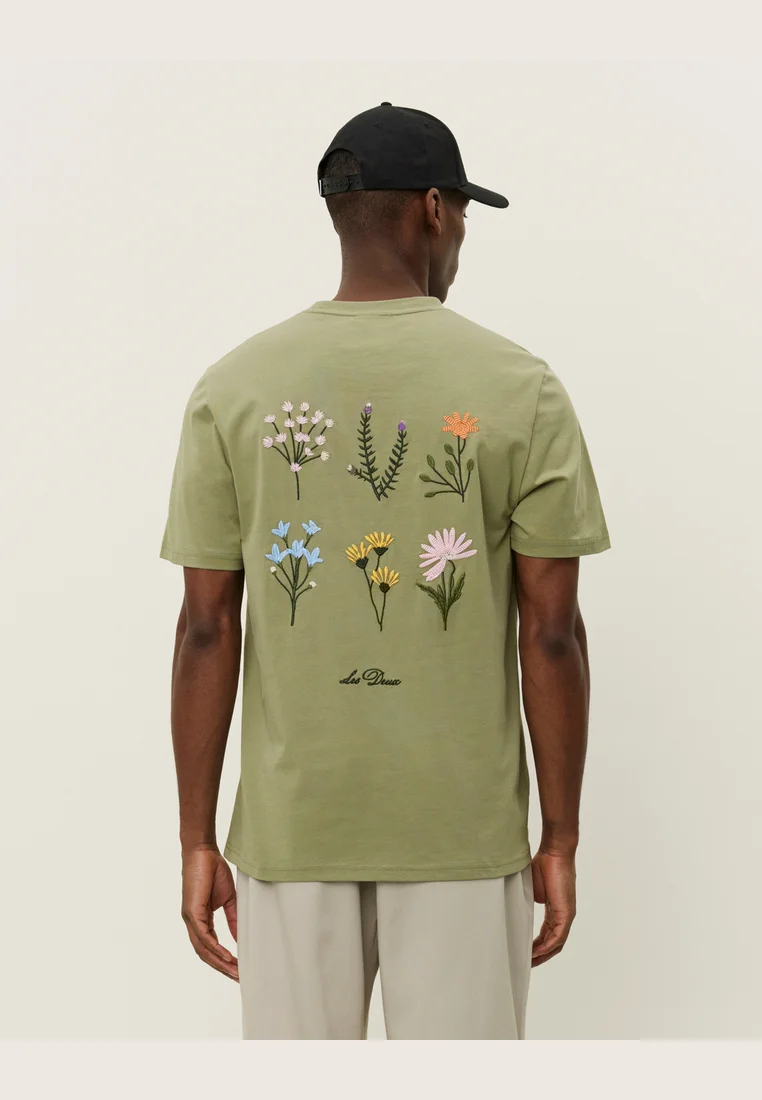 WILD FLOWER - T-Shirt print - oil green