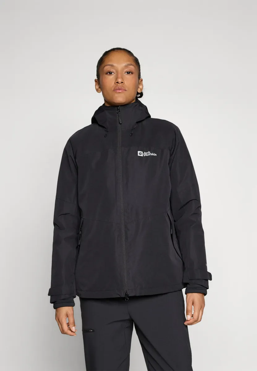 WILD PLACES 3IN1 - Outdoorjacke - black