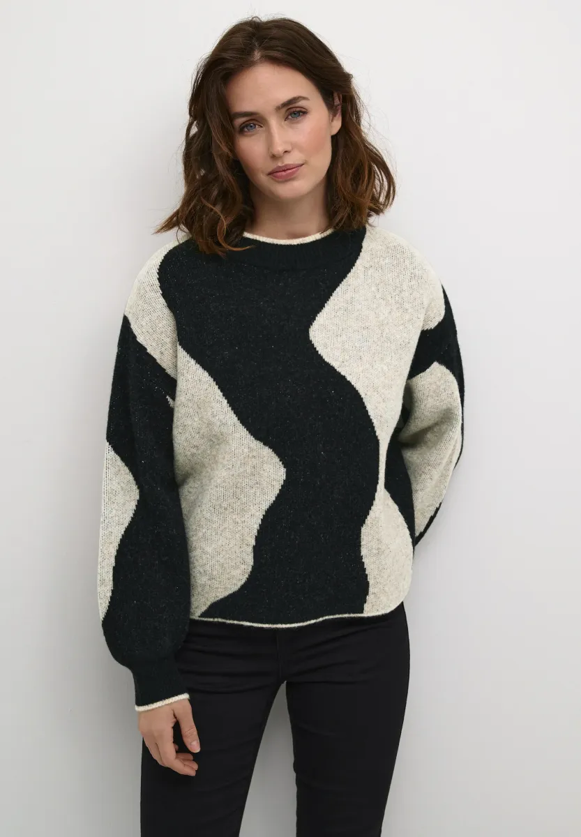 WILMA - Strickpullover - abstract knit pattern