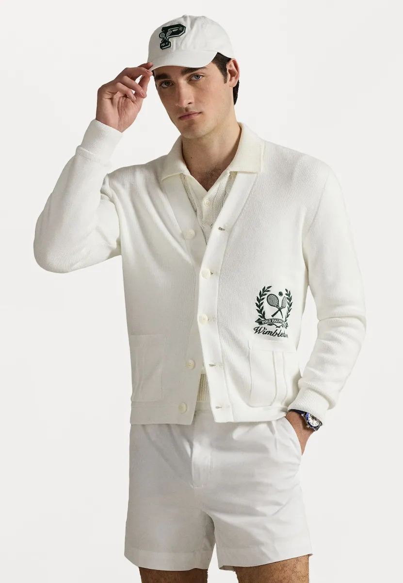 WIMBLEDON COTTON CARDIGAN - Strickjacke - ceramic white