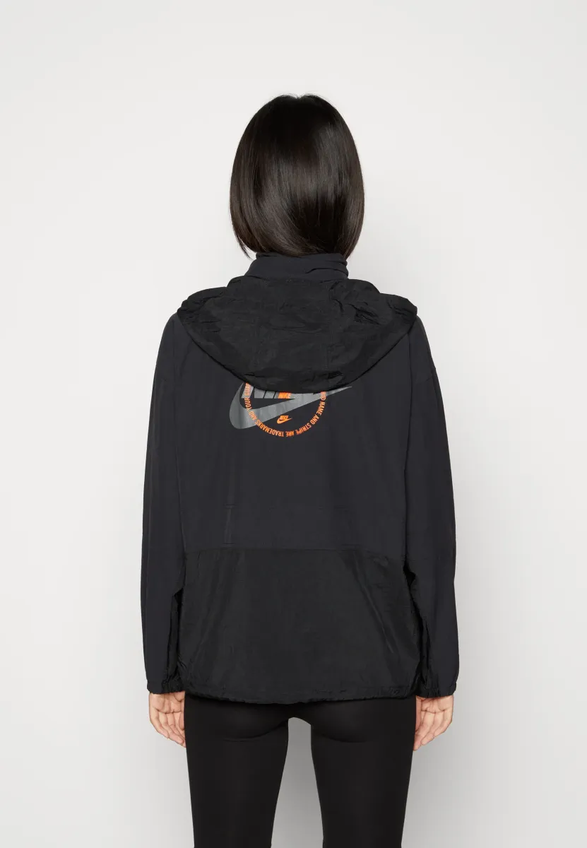 Windbreaker - black/black/safety orange