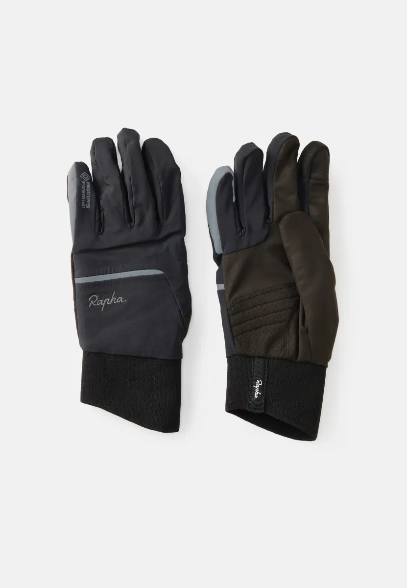 WINDSTOPPER INSULATED GLOVES UNISEX - Fingerhandschuh - black/grey