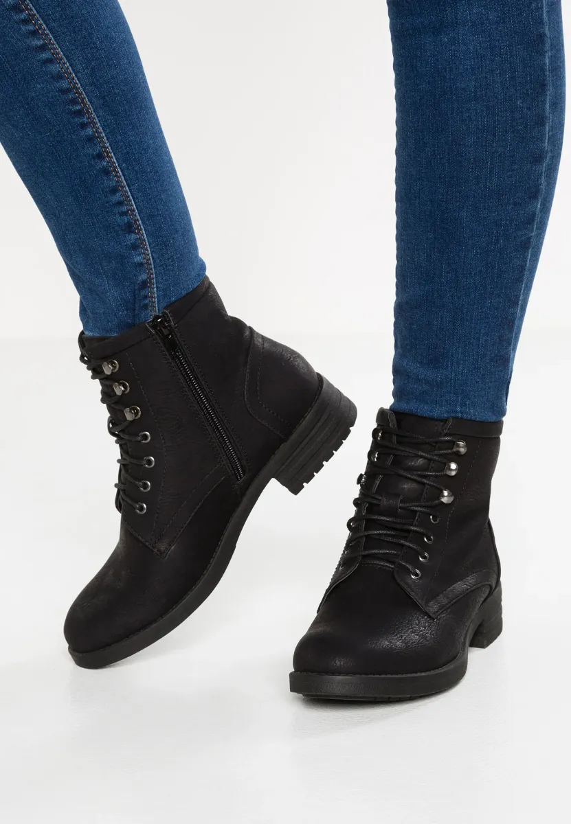 WINTER BOOT - Schnürstiefelette - black
