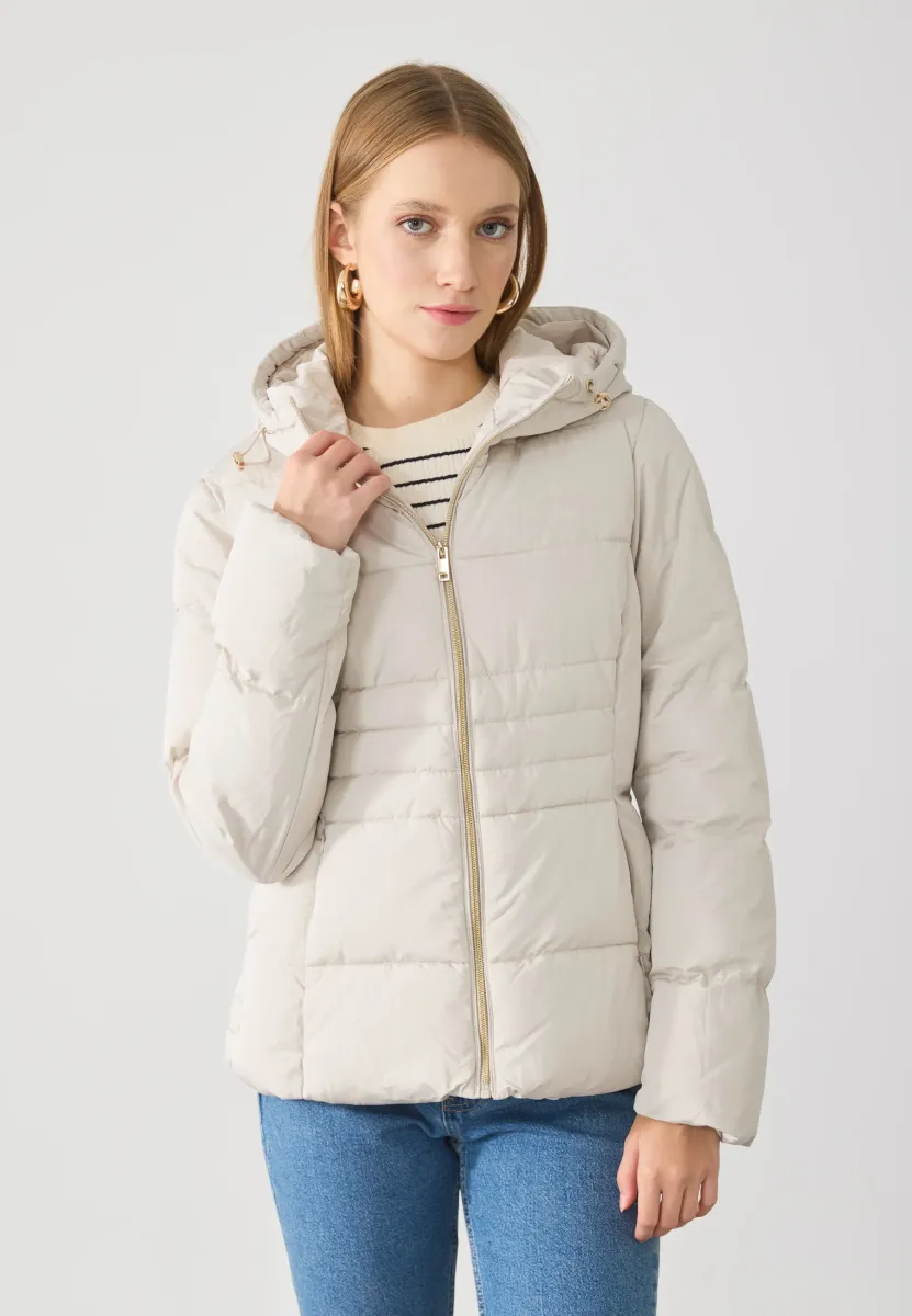 Winterjacke - beige