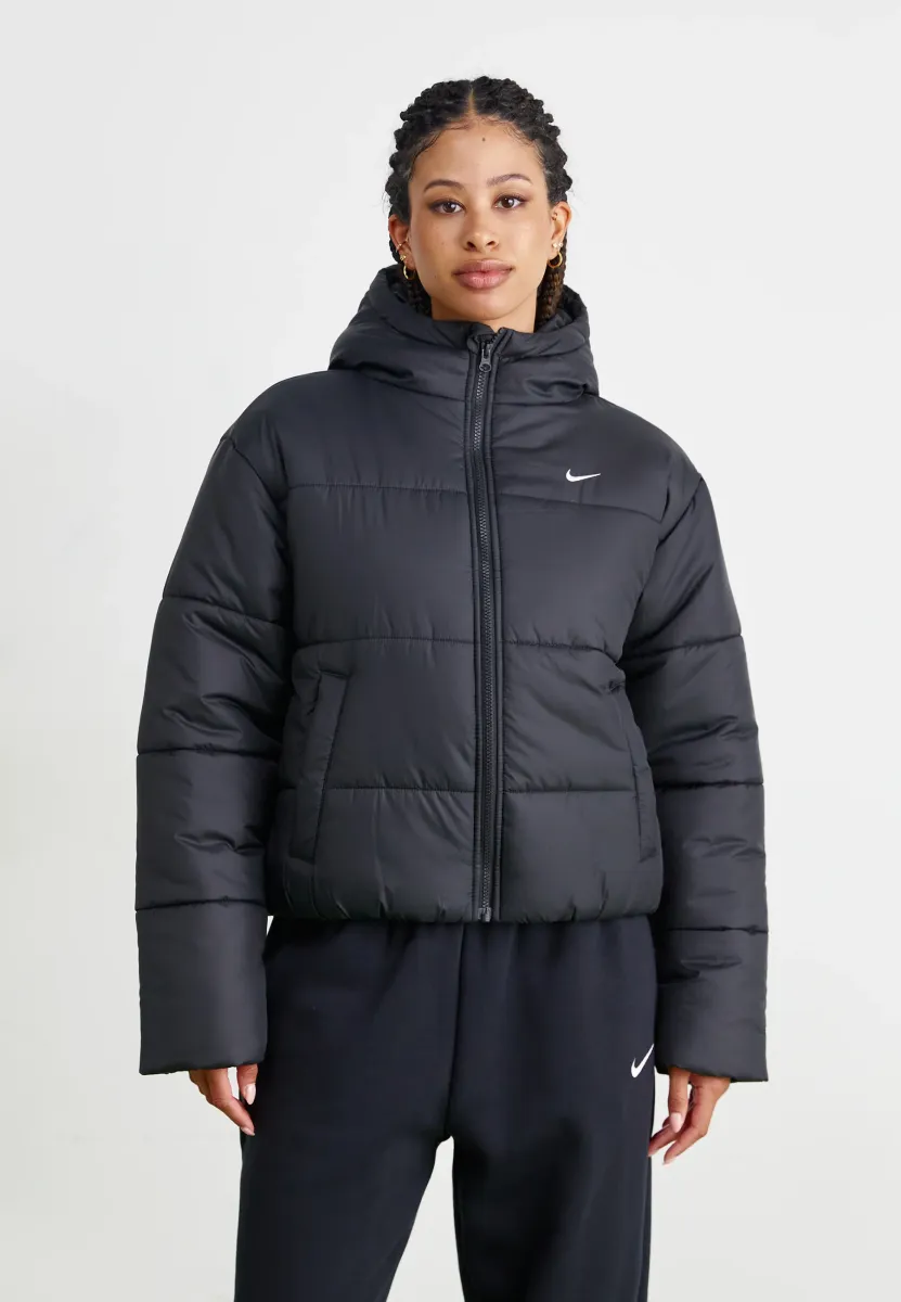 Winterjacke - black/white