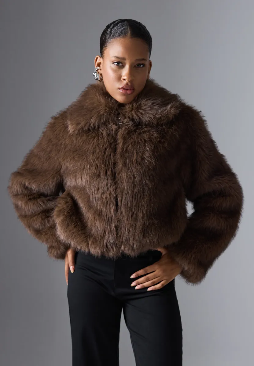 Winterjacke - brown