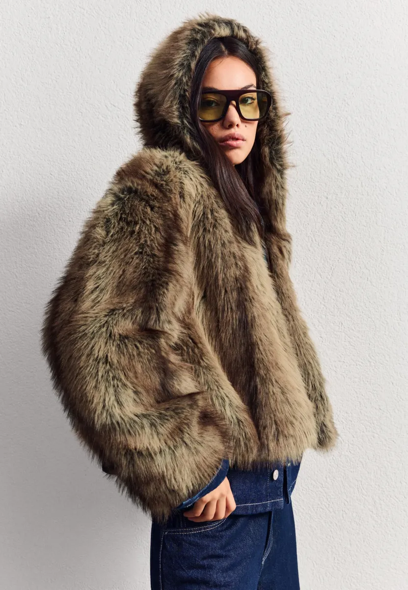 Winterjacke - dark brown