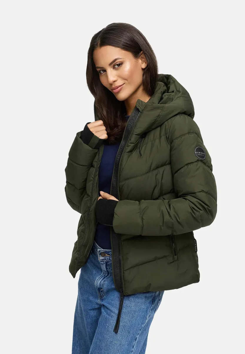 Winterjacke - dark olive