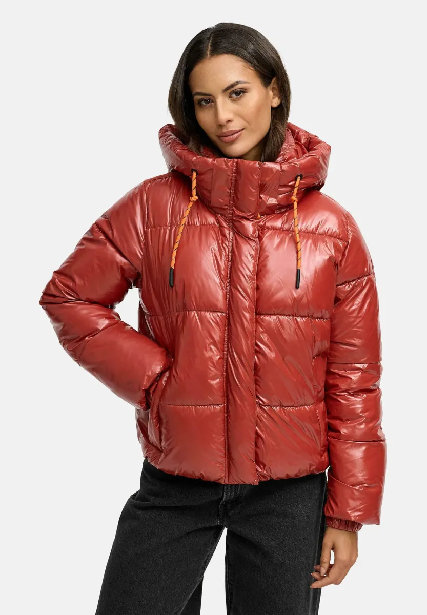 Winterjacke - dark terracotta