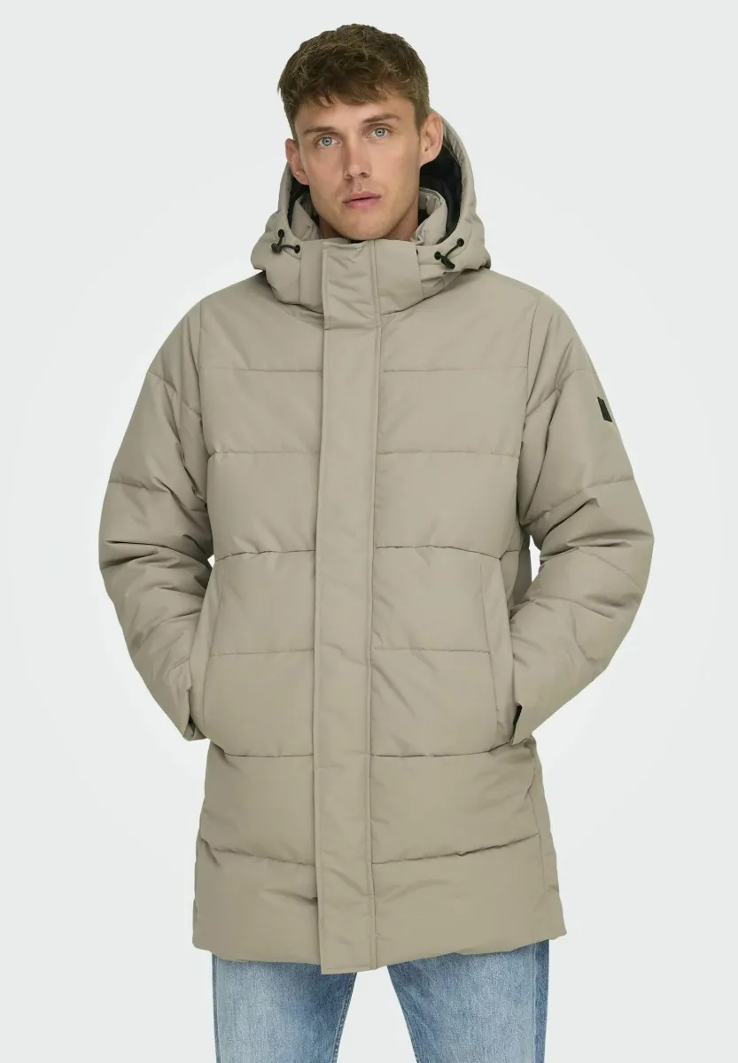 Winterjacke - desert taupe