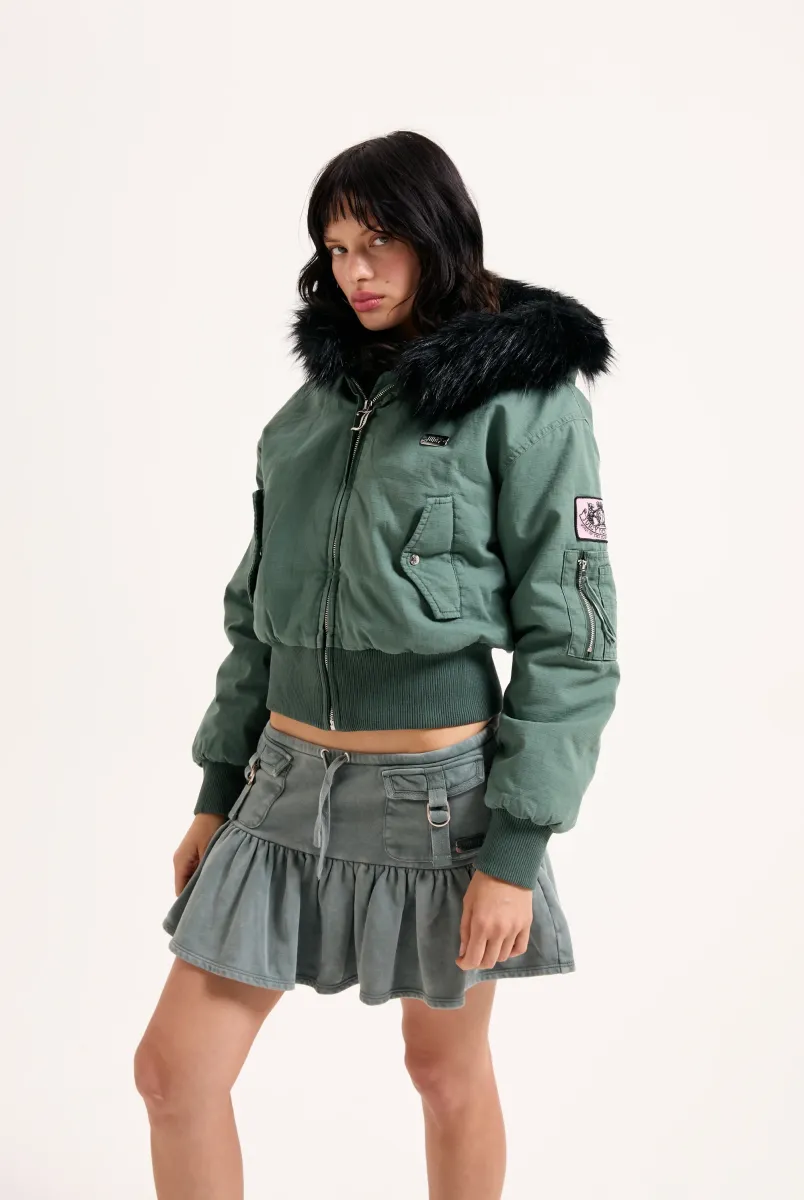 Winterjacke - duck green