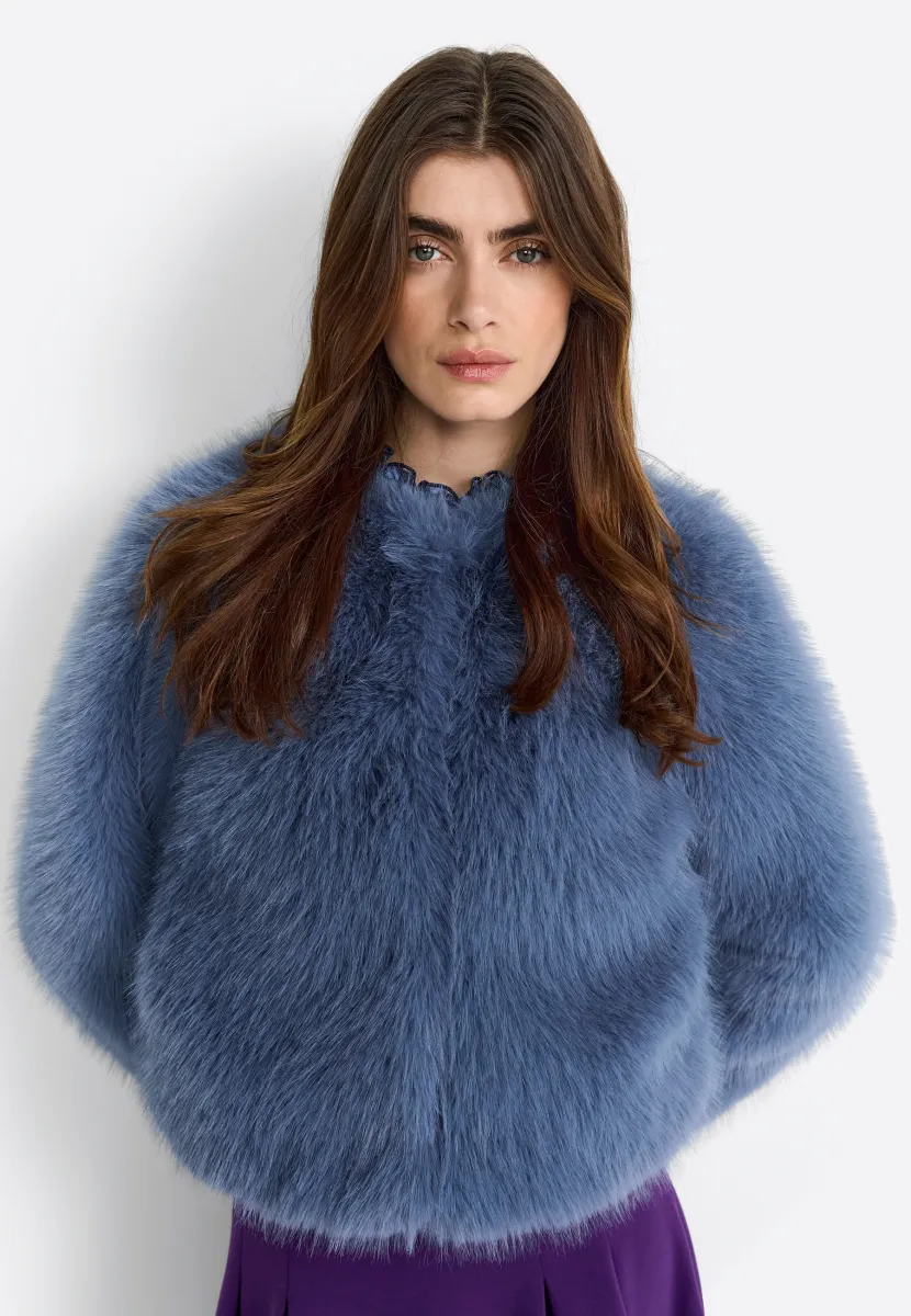 Winterjacke - frosty blue