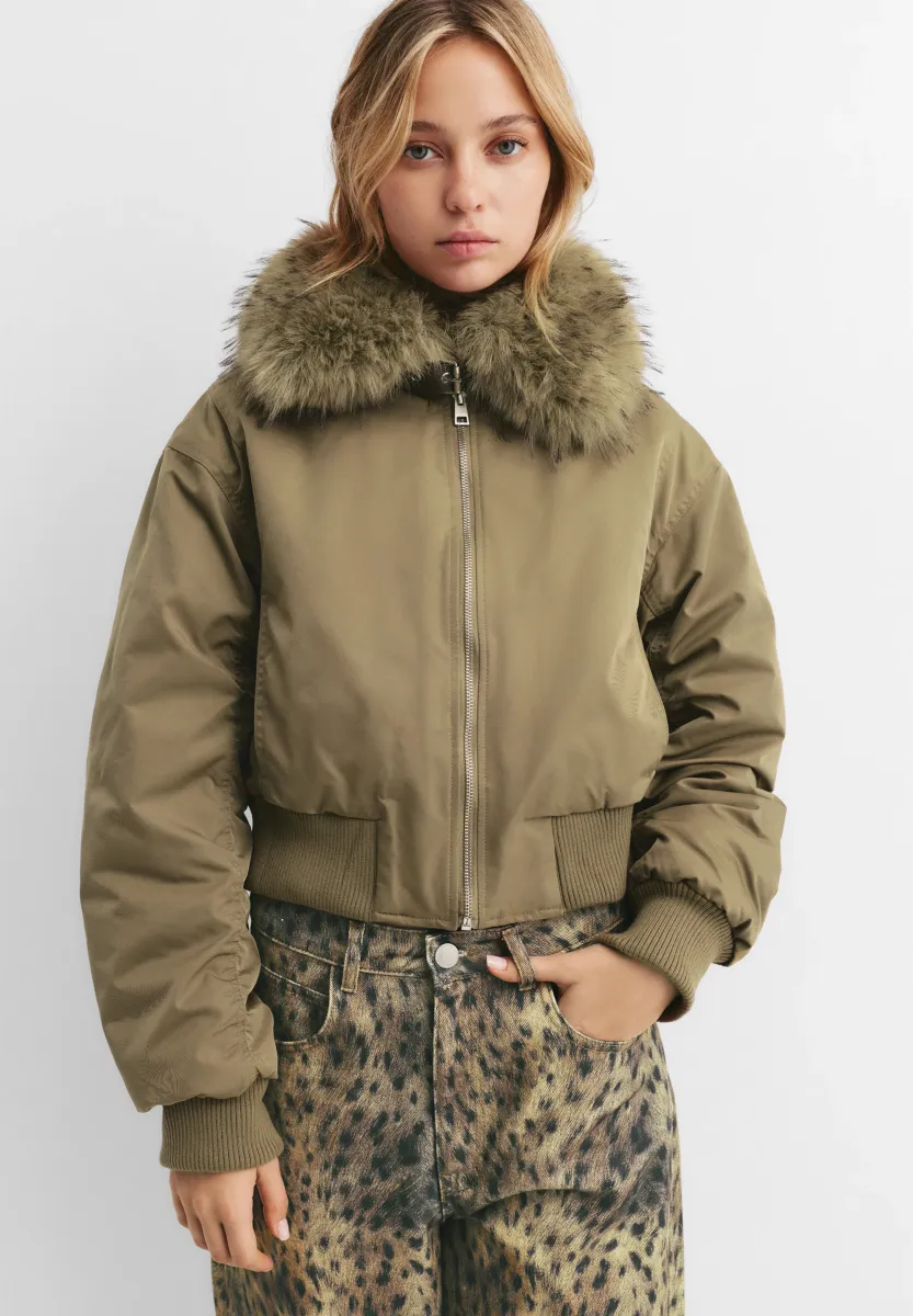 Winterjacke - khaki