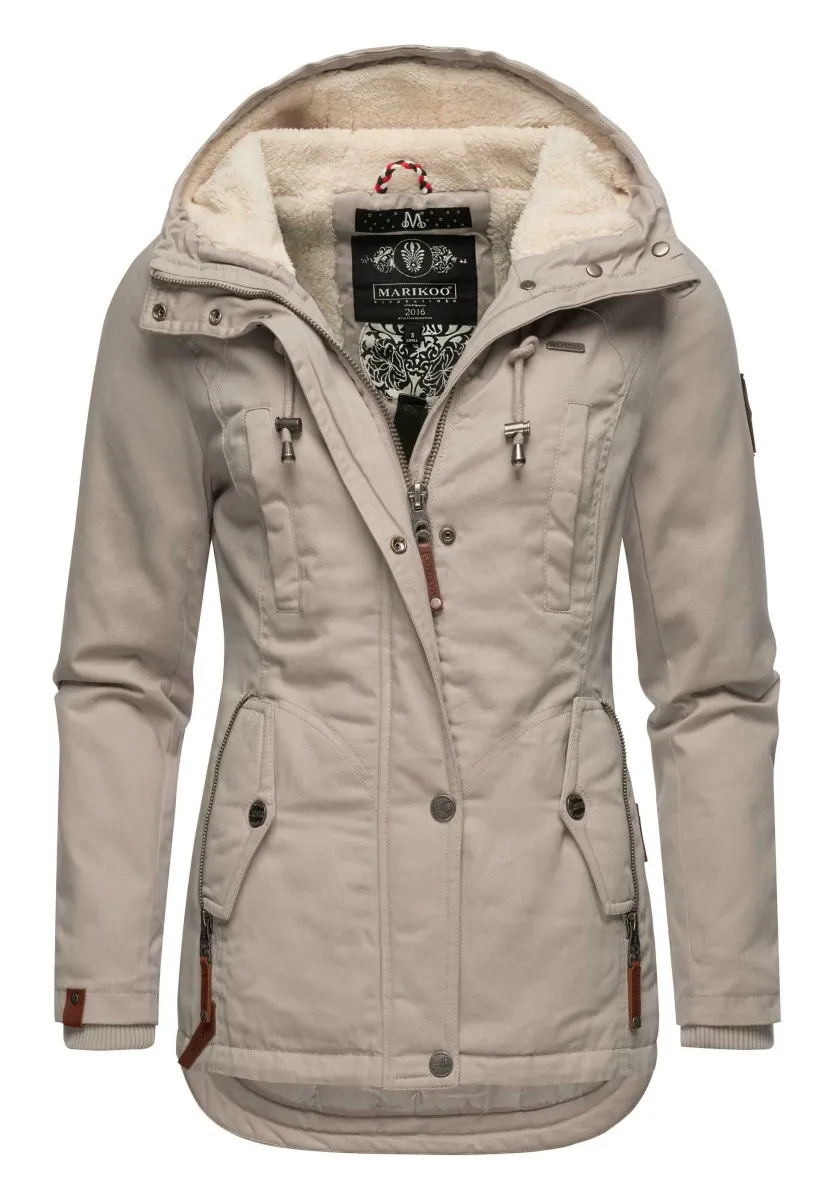 Winterjacke - light grey melange