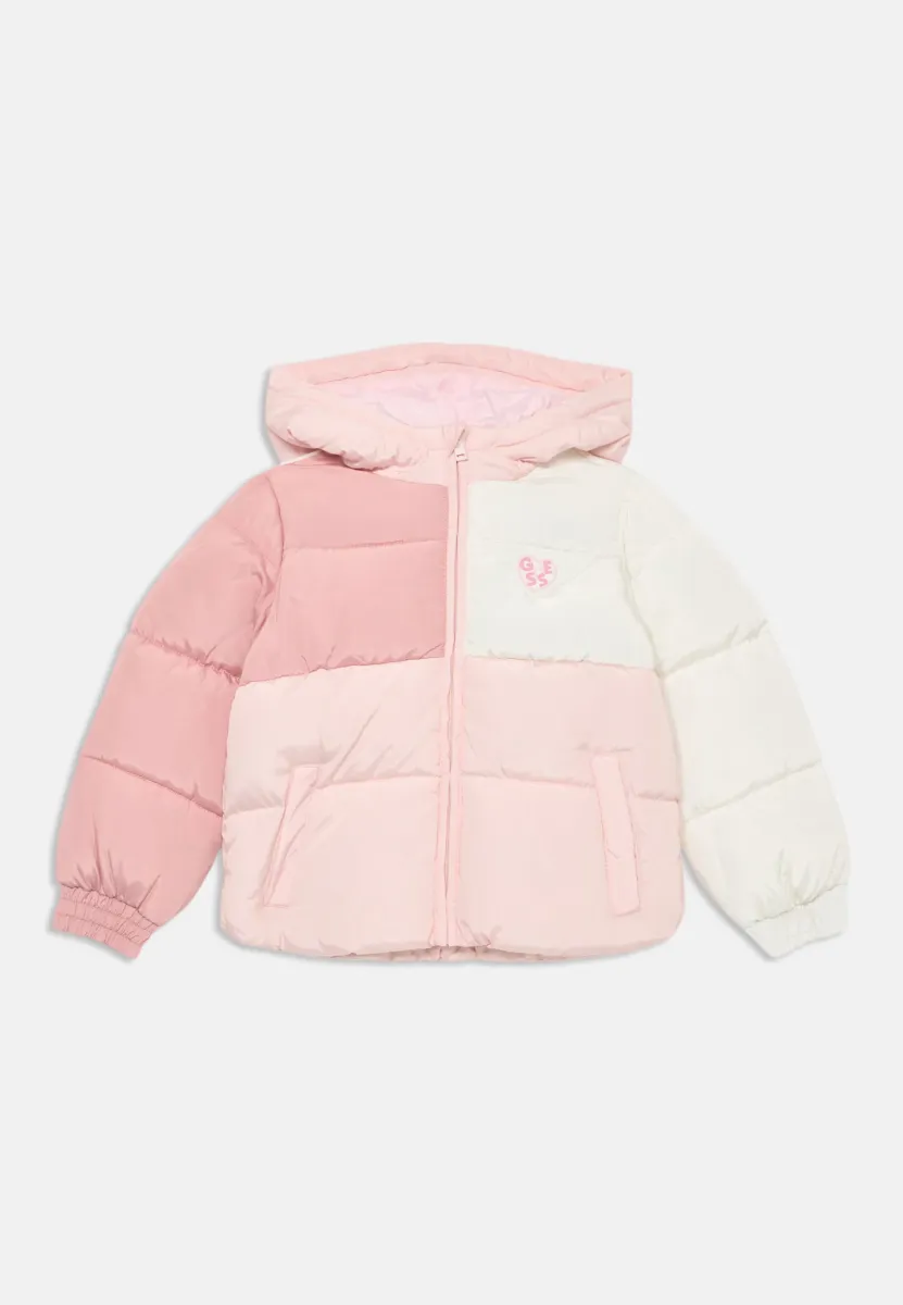 Winterjacke - light pink/white