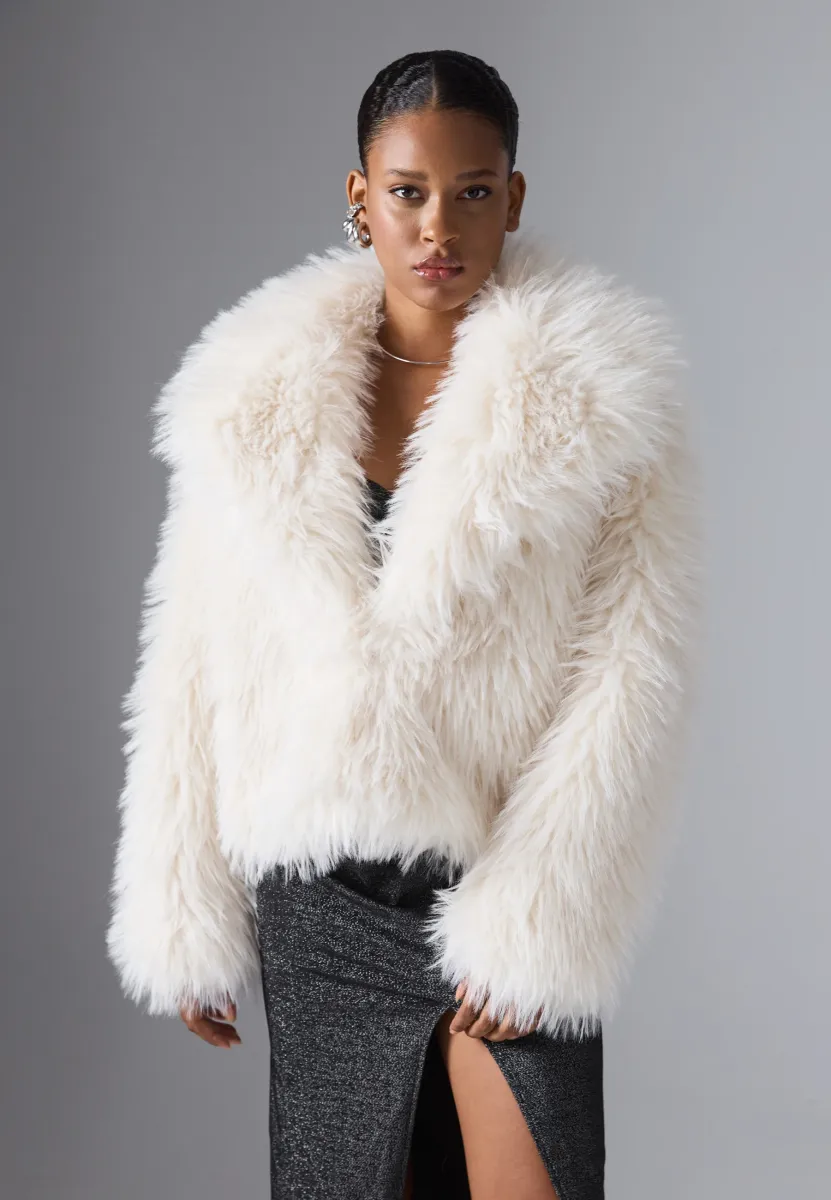 Winterjacke - off white