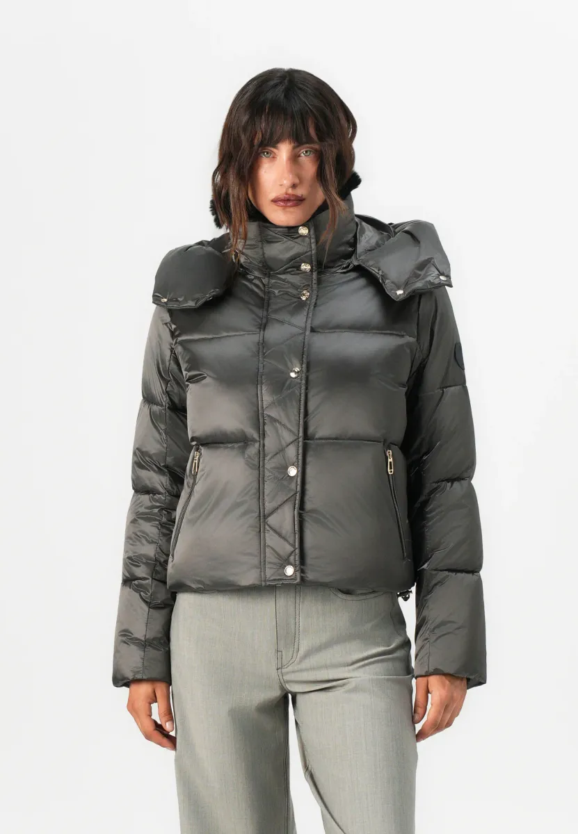 Winterjacke - open grey