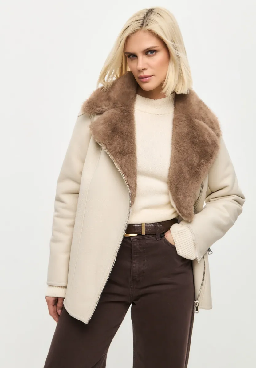 Winterjacke - white