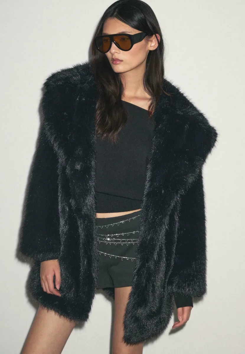 Wintermantel - black