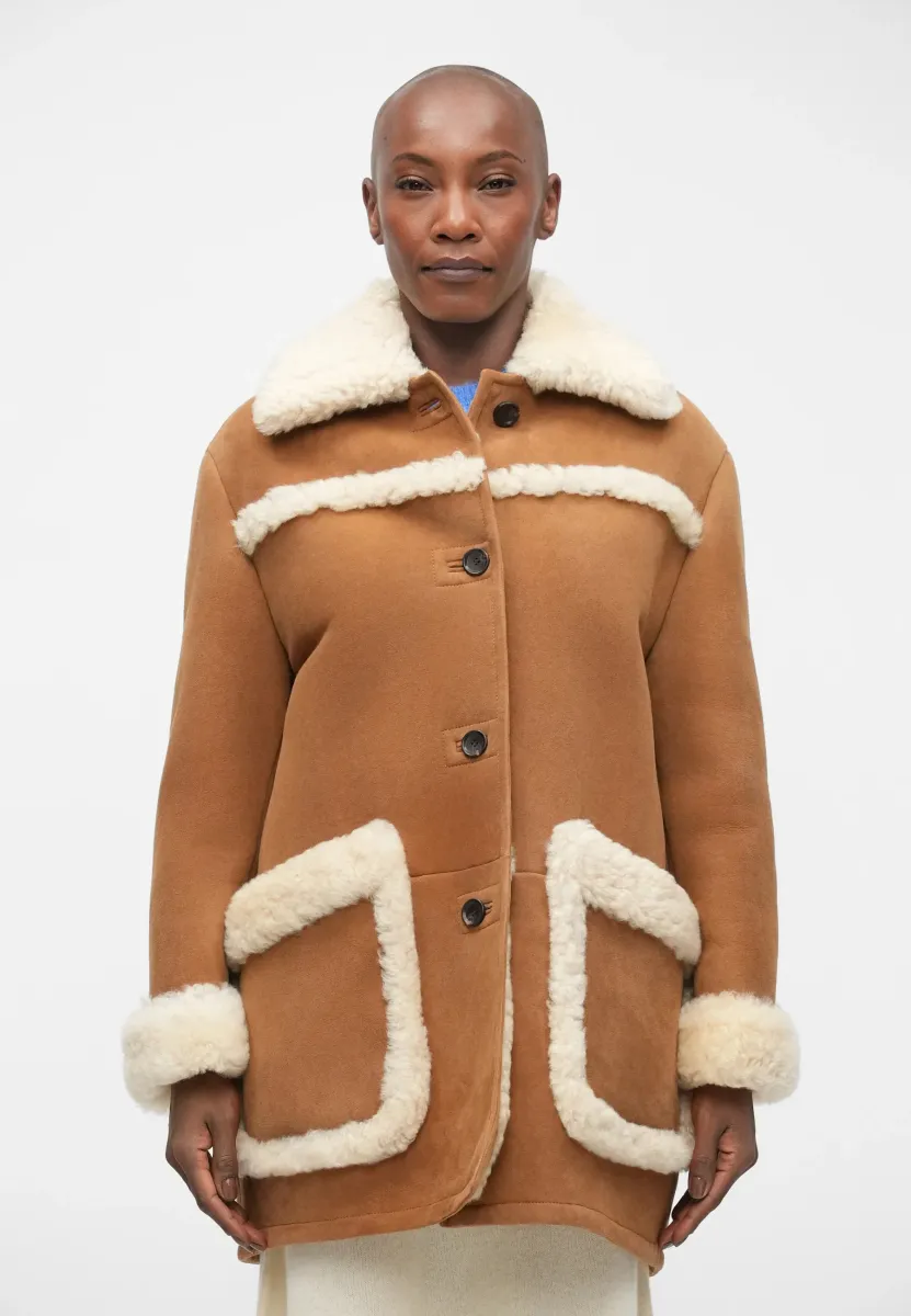 Wintermantel - cowboy/bone