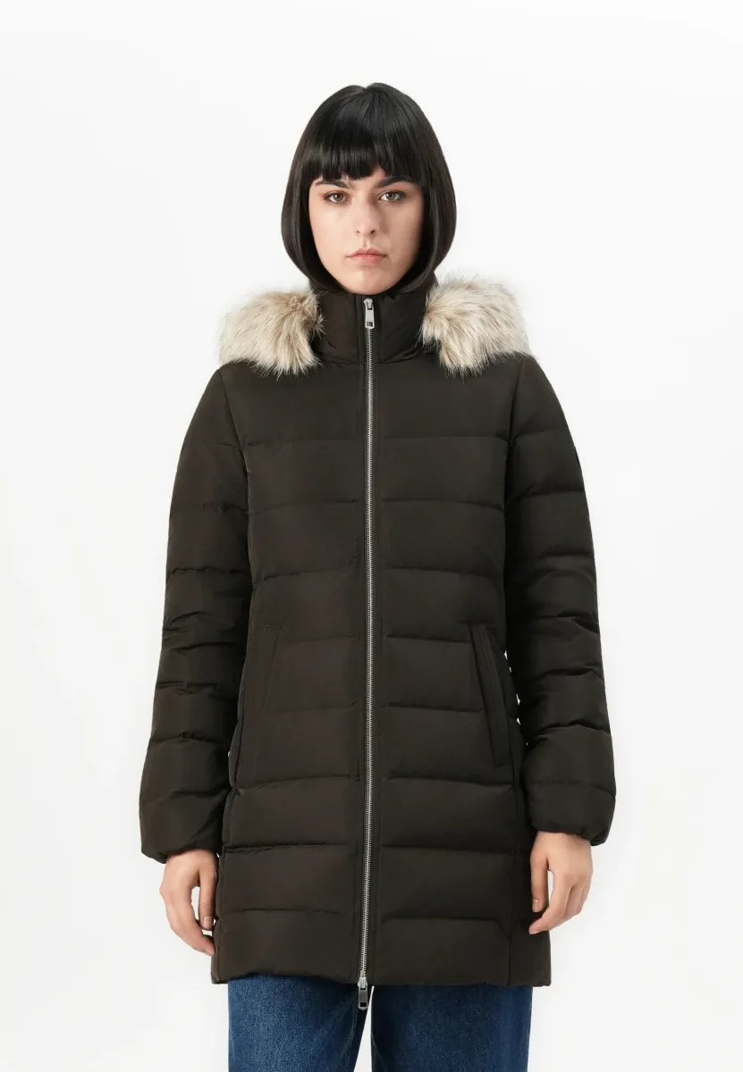 Wintermantel - dark coffee