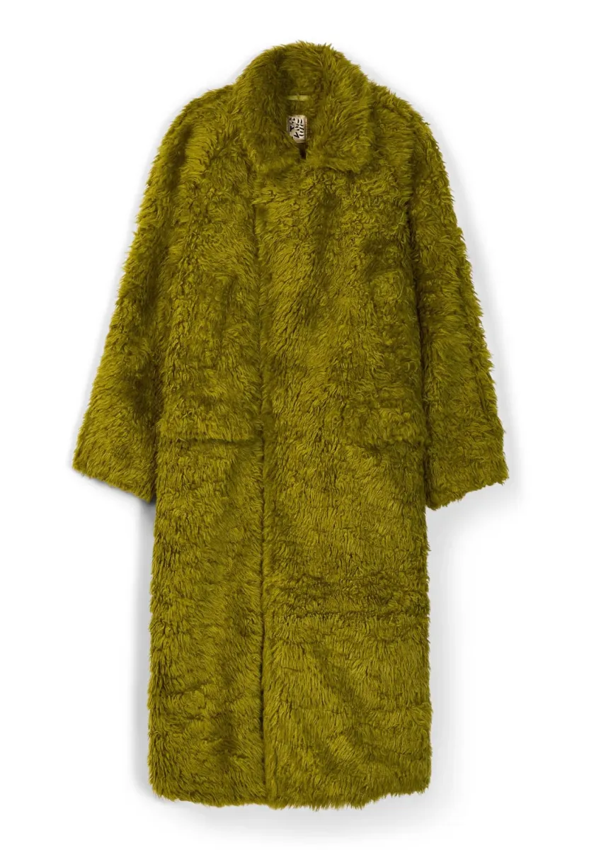 Wintermantel - helles grün