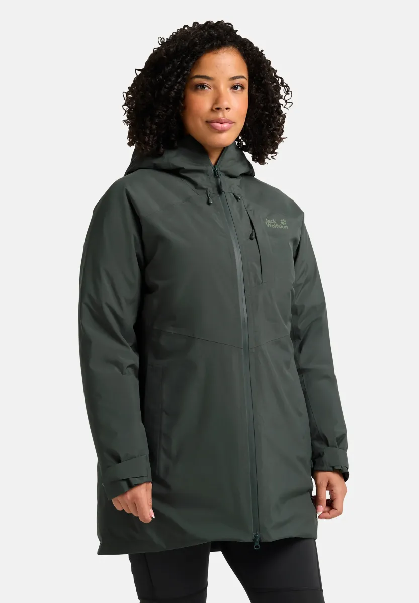 Wintermantel - slate green