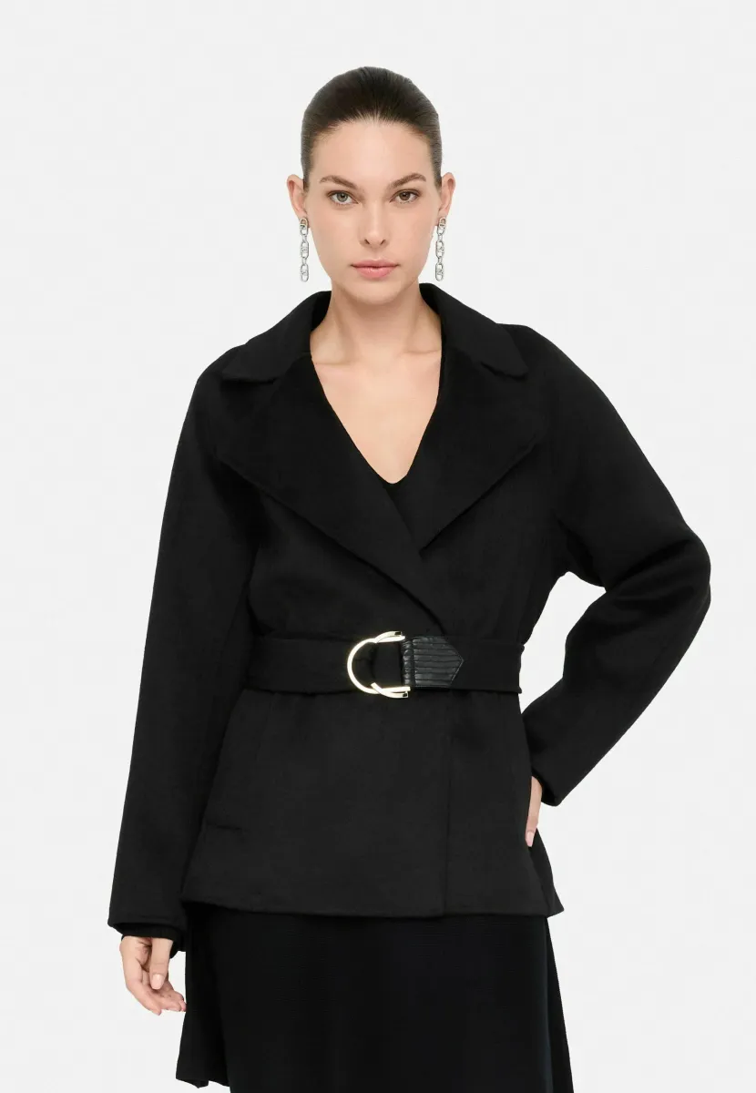 WITH BELT - Blazer - black