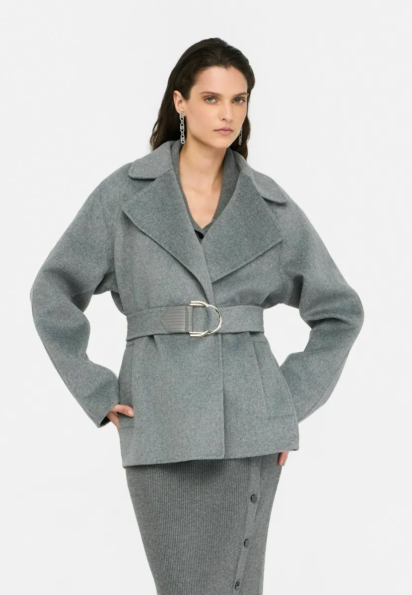 WITH BELT - Blazer - grey