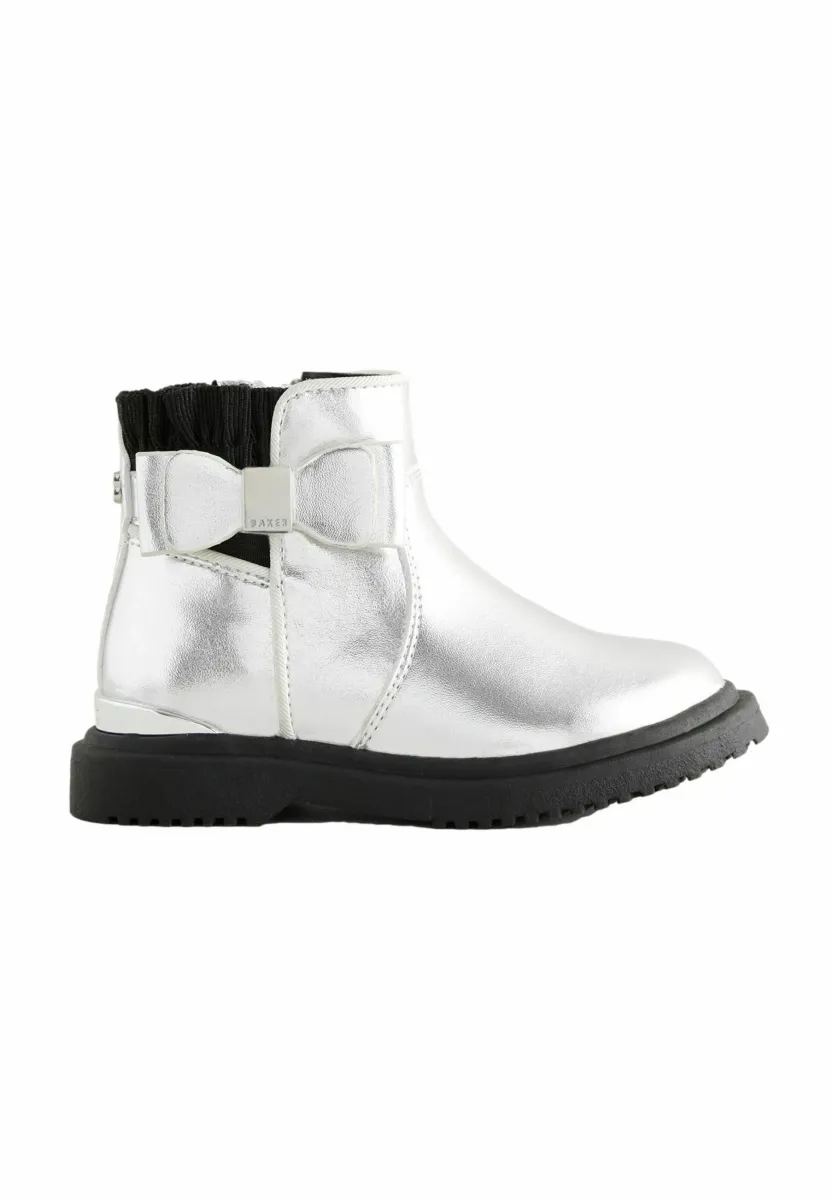 WITH BOW - REGULAR FIT - Lauflernschuh - silver