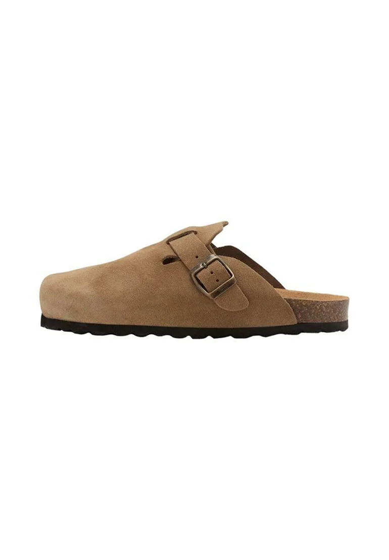 WITH BUCKLE - Clogs - sand