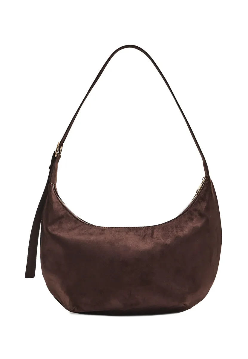 WITH BUCKLE - Handtasche - dark brown