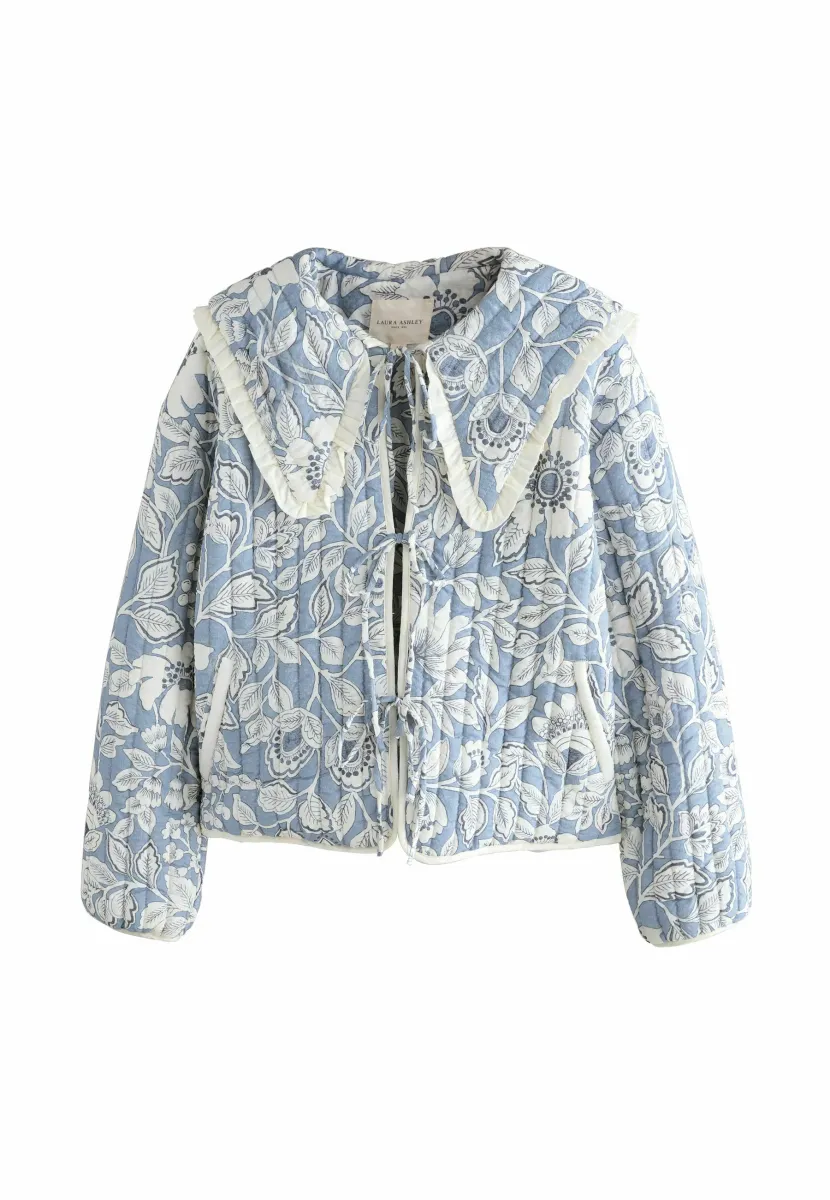 WITH COLLAR - Übergangsjacke - blue ecru oastbrook