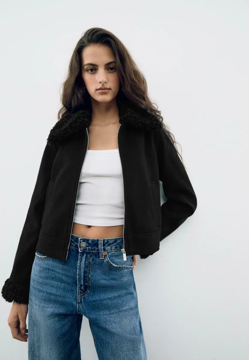 WITH DETAIL - Kunstlederjacke - black
