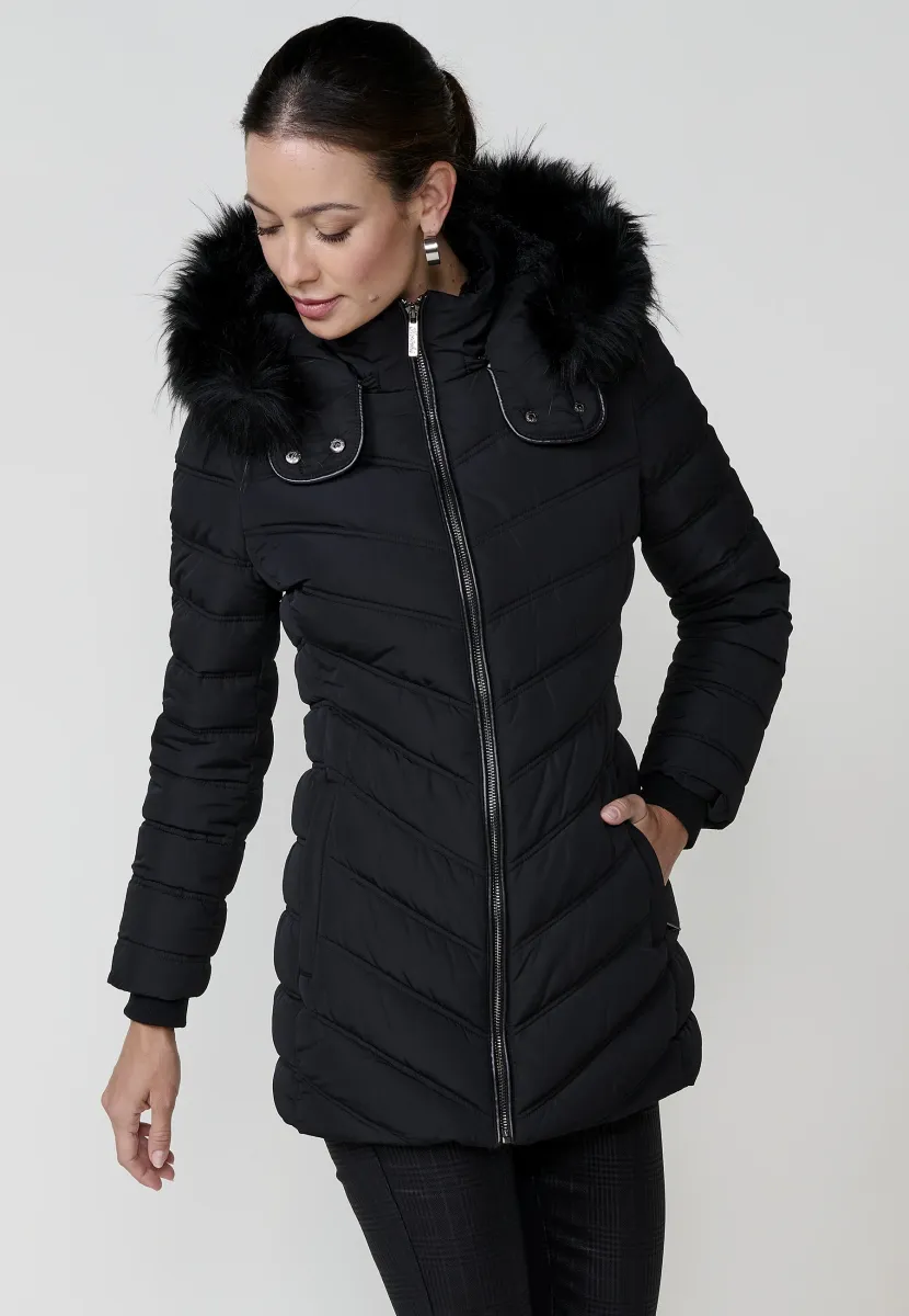 WITH HOOD EXTRAIB - Winterjacke - black