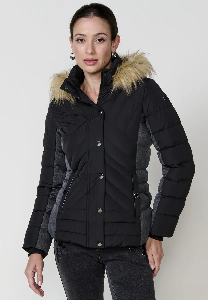 WITH HOOD EXTRAIB - Winterjacke - black