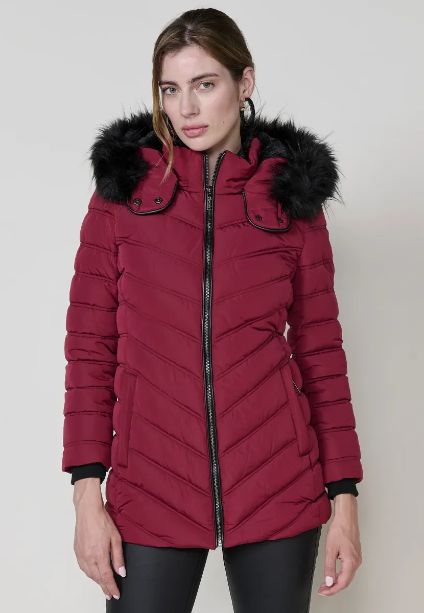 WITH HOOD EXTRAIB - Winterjacke - granate   maroon