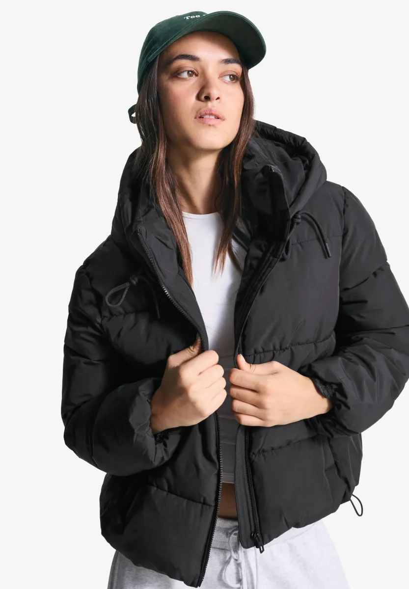 WITH HOOD PUFFER  - Winterjacke - black