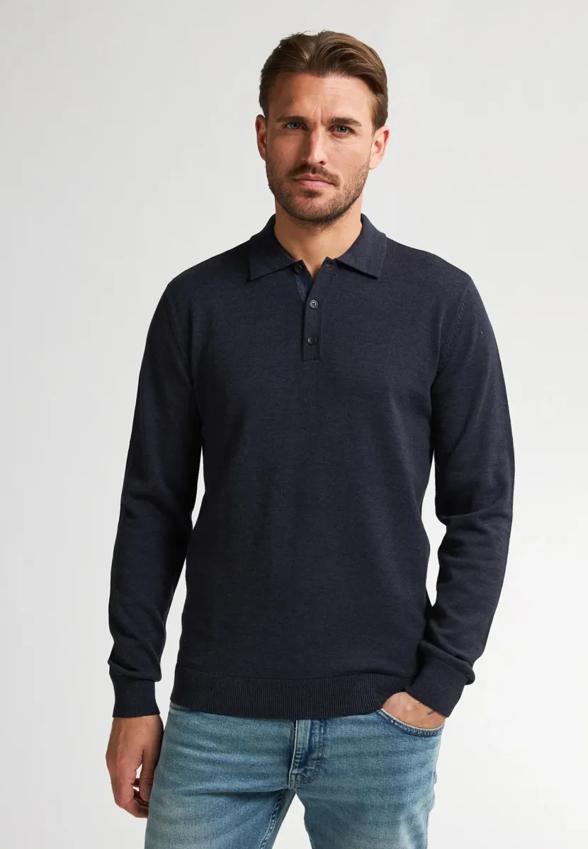 WITH LONG SLEEVES CAROLINA - Strickpullover - royal navy