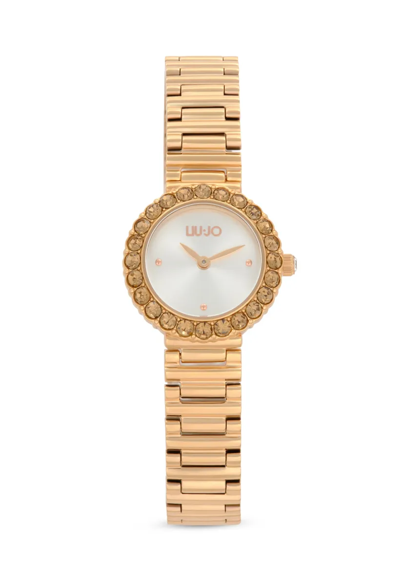 WITH MAN MADE DIAMANTÉS - Uhr - silver-coloured