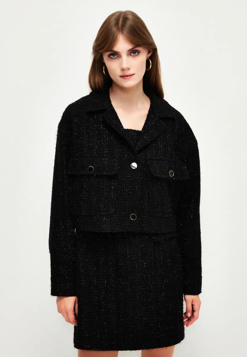 WITH POCKETS - Übergangsjacke - black