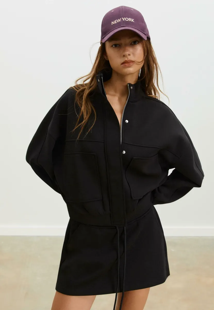 WITH POCKETS - Leichte Jacke - black