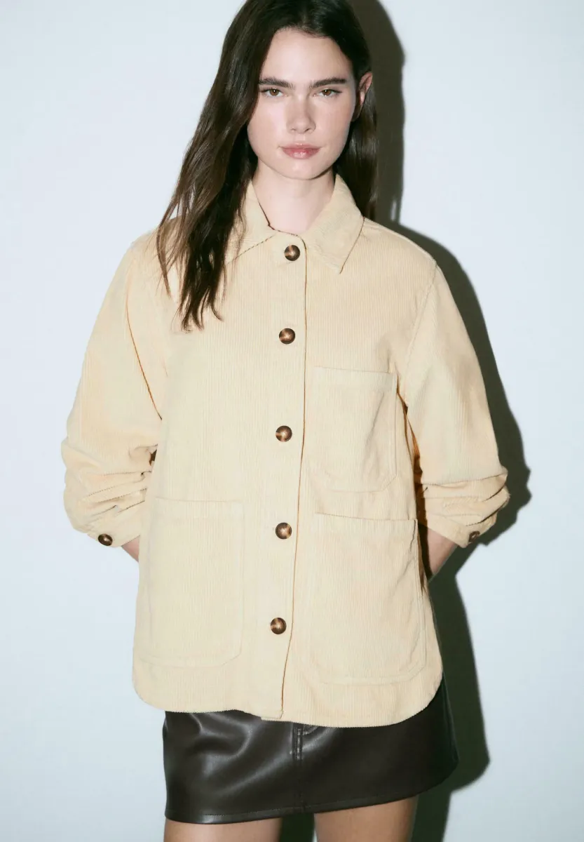 WITH POCKETS - Leichte Jacke - stone