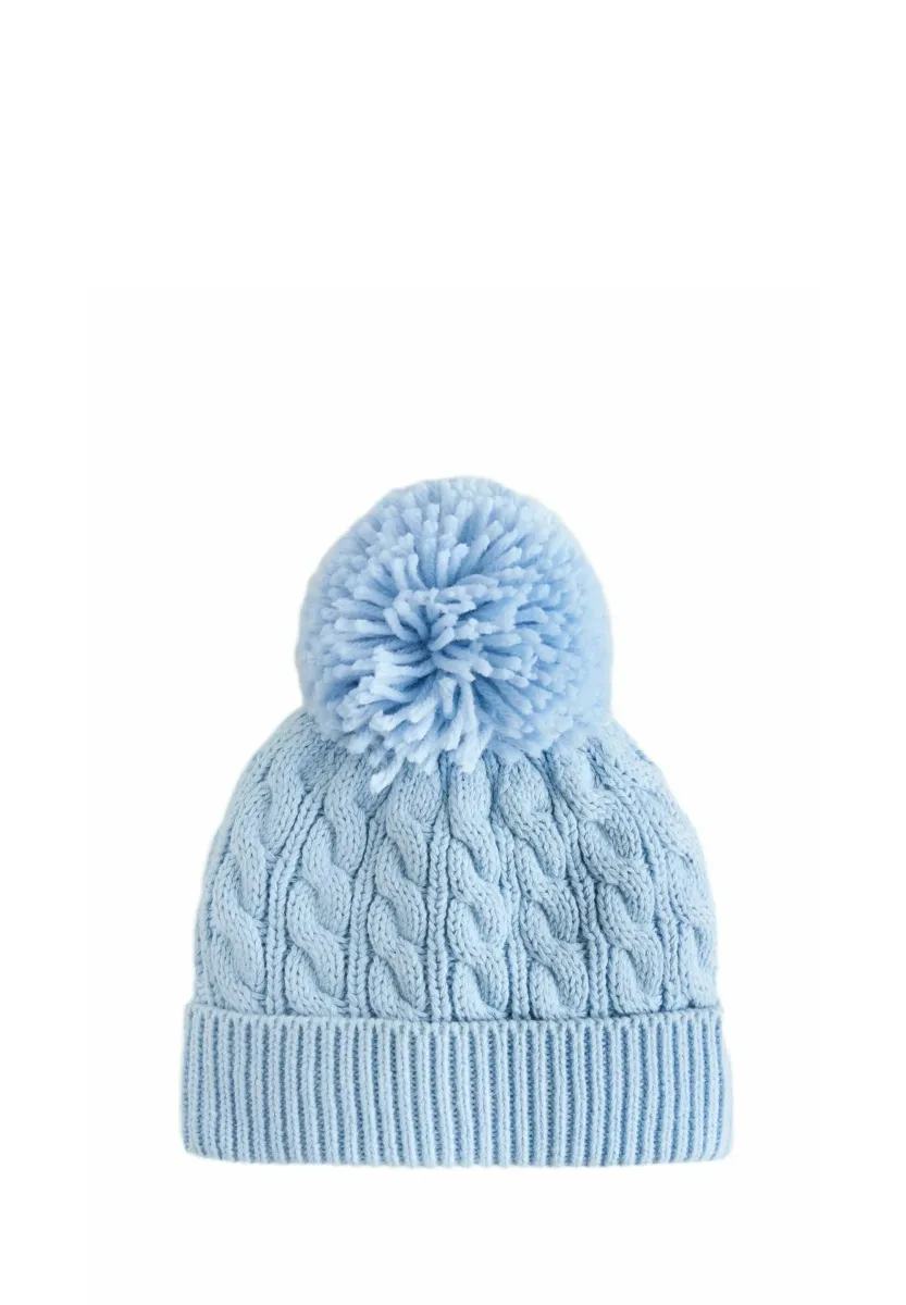WITH POM - Mütze - blue cable
