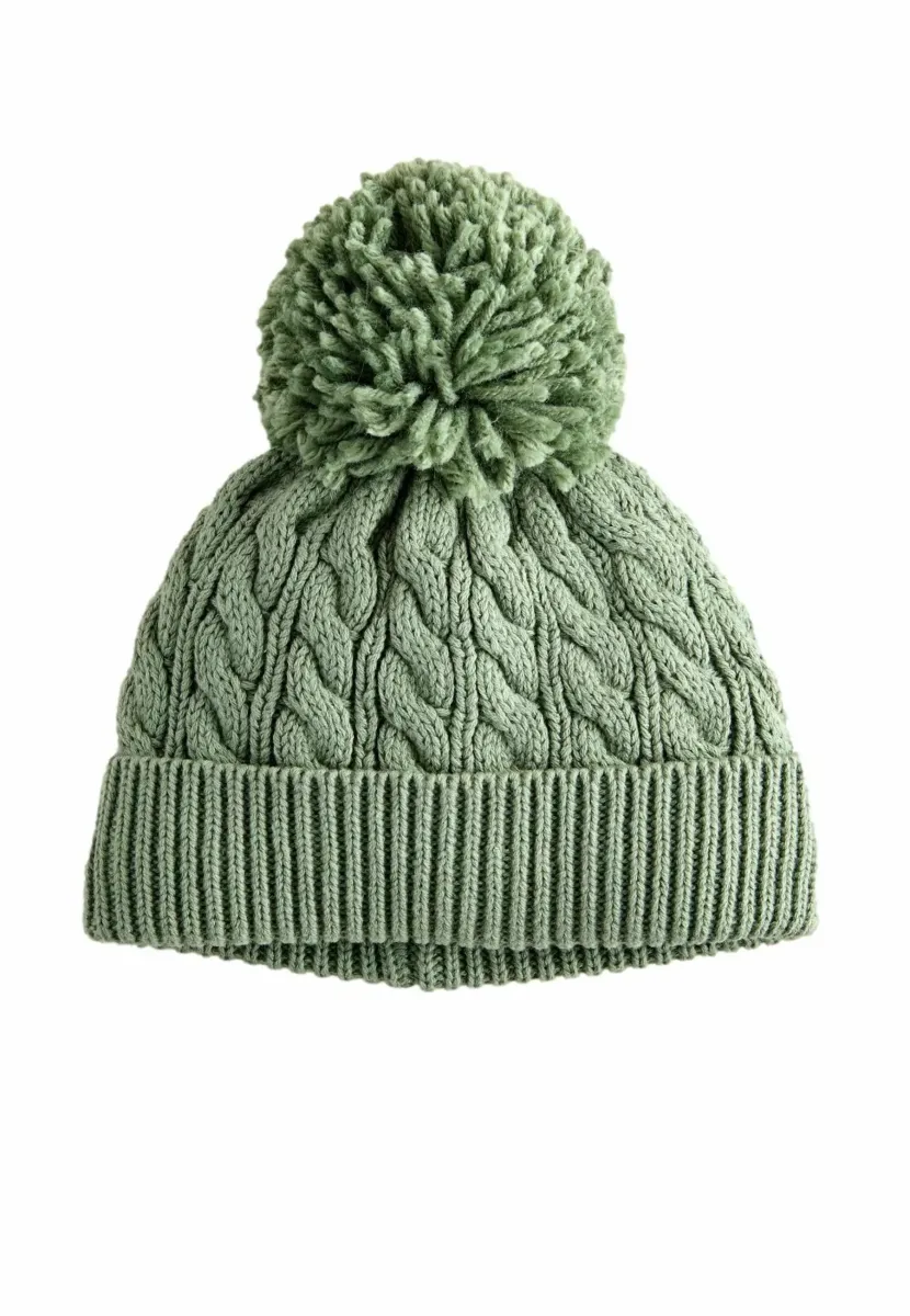 WITH POM - Mütze - green